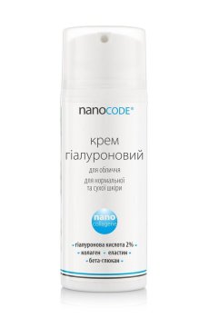 Гиалуроновый крем для лица NanoCode Nano Collagene для нормальной и сухой кожи, с коллагеном и эластином, 100 мл