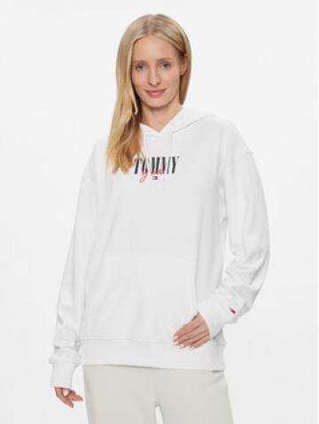 Tommy Jeans Світшот Essential Logo 1+ DW0DW16397 Білий Relaxed Fit Tommy Jeans Світшот Essential Logo 1+ DW0DW16397 Білий Relaxed Fit