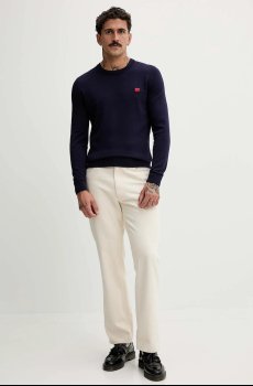 Хлопковый свитер HUGO San Cassius-C1