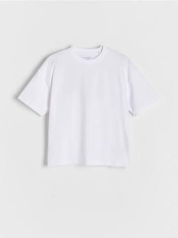 Reserved - Гладка футболка basic - білий - 043CJ-00X