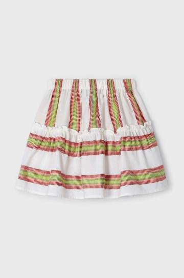 Детская юбка Mayoral цвет фиолетовый mini расклешённая