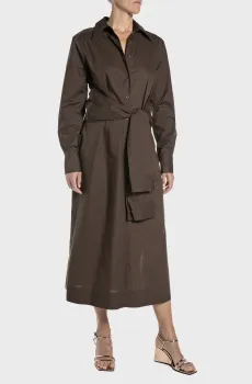 Женское коричневое платье Коричневый XS Replay W9228 .000.85480