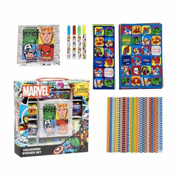 Детский набор стикеров Cerda 1000 Pieces Marvel, от 3 лет, 21.5*21.5*5 см, 1000 шт (2700000832) Детский набор стикеров Cerda 1000 Pieces Marvel, от 3 лет, 21.5*21.5*5 см, 1000 шт (2700000832)