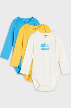 Бавовняні боді з принтом, 3 шт. - other