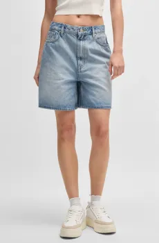 Женские голубые джинсовые шорты Голубой 25 HUGO 50538863;440