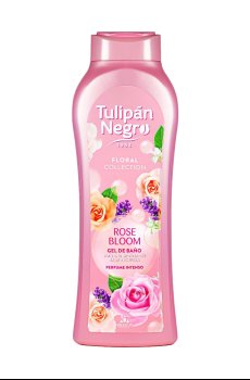 Парфюмированный гель для душа Tulipan Negro Floral Collection Bath And Shower Gel Цветок розы, 650 мл