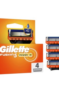 Сменные картриджи для бритья мужские (лезвия) Gillette Fusion5 Power, 4 шт