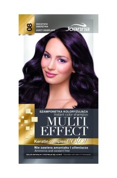 Оттеночный шампунь для волос Joanna Multi Effect Color Keratin Complex 08 Juicy Eggplant, 35 г