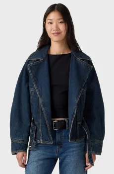 Женская темно-синяя джинсовая куртка Синий S Levi’s® 0088X;0000