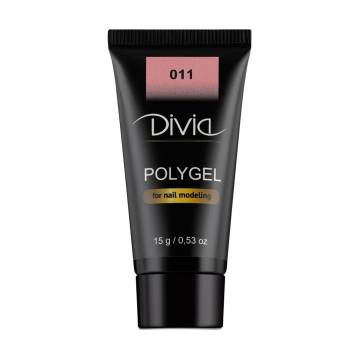 Полигель для наращивания ногтей Divia Polygel 011, 15 г Полигель для наращивания ногтей Divia Polygel 011, 15 г