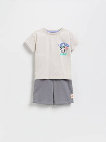 Reserved - Комплект Mickey Mouse - бежевий - 999BE-08X Reserved - Комплект Mickey Mouse - бежевий - 999BE-08X