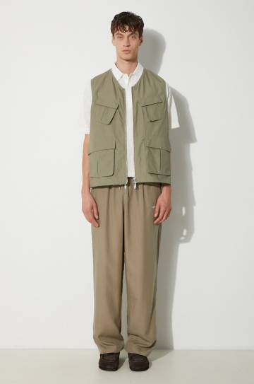 Брюки MKI MIYUKI ZOKU Tencel Trousers мужские цвет зелёный прямые TENCEL.TROUSERS Брюки MKI MIYUKI ZOKU Tencel Trousers мужские цвет зелёный прямые TENCEL.TROUSERS