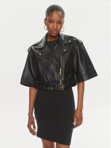 Versace Jeans Couture Шкіряна куртка 76HAVP02 Чорний Regular Fit Versace Jeans Couture Шкіряна куртка 76HAVP02 Чорний Regular Fit