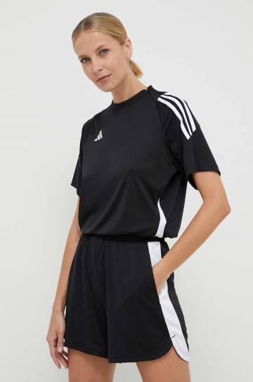 Комбинезон для тренировок adidas Performance Tiro 24 цвет чёрный овальное декольте Комбинезон для тренировок adidas Performance Tiro 24 цвет чёрный овальное декольте