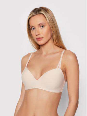 Calvin Klein Underwear Бюстгралтер без кісточок 000QF6017E Бежевий Calvin Klein Underwear Бюстгралтер без кісточок 000QF6017E Бежевий