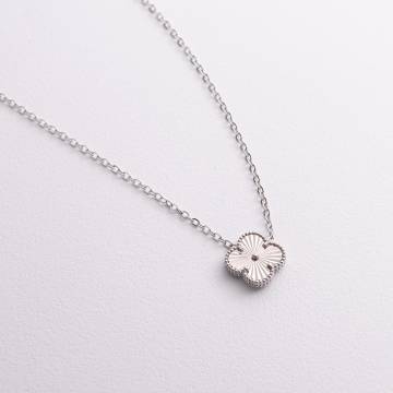 Серебряное колье &quot;Клевер&quot; 181360