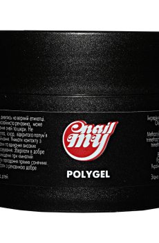 Уценка! Полигель для наращивания ногтей My Nail Polygel 02 Розово-прозрачный, 15 г