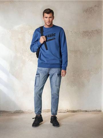 Джинси jogger cargo - синій Джинси jogger cargo - синій