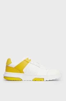 Женские белые кожаные сникерсы THE BROOKLYN LEATHER Белый 38 Tommy Jeans EN0EN02475