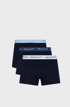 Мужские темно-синие боксеры (3 шт) Синий S Gant 902343003