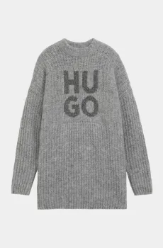 Женский серый свитер Серый L HUGO 11441