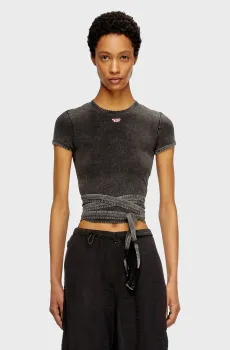 Женский темно-серый топ T-BUNNY-TAIL-R1 Серый L Diesel A19520 0KIBY