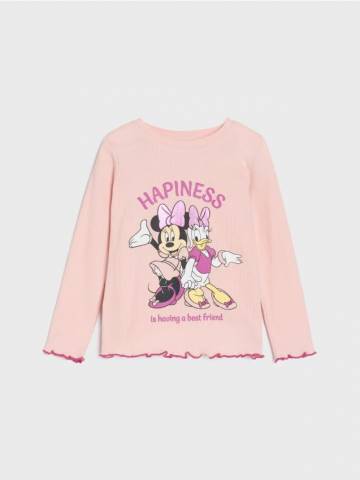 Футболка з довгими рукавами Minnie Mouse - пильно-рожевий Футболка з довгими рукавами Minnie Mouse - пильно-рожевий