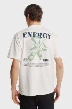 Мужская белая футболка energy Белый L SPRINGFIELD 263452