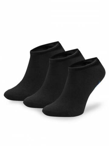 Reebok Набір 3 пар низьких шкарпеток unisex R0253-SS24 (3-pack) Чорний Reebok Набір 3 пар низьких шкарпеток unisex R0253-SS24 (3-pack) Чорний