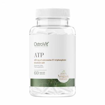 Предтренировочный комплекс OstroVit ATP Аденозинтрифосфат 450 мг, 60 капсул Предтренировочный комплекс OstroVit ATP Аденозинтрифосфат 450 мг, 60 капсул