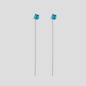 Серебряные серьги Minimal 521082у Серебряные серьги Minimal 521082у