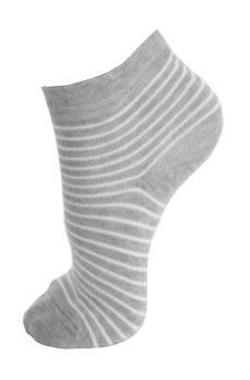 Детские носки Siela KS2 Basic 002 Light Grey Melange полоски, короткие, размер 18