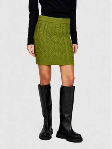 Sisley Cпідниця-міні 17L3M0008 Зелений Slim Fit Sisley Cпідниця-міні 17L3M0008 Зелений Slim Fit