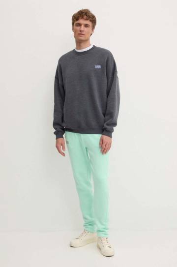 Кофта American Vintage мужская цвет серый с принтом MDOV03AH24 Кофта American Vintage мужская цвет серый с принтом MDOV03AH24