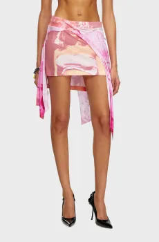 Женская розовая юбка O-MALOR-P1 Розовый S Diesel A14062 0AJCL