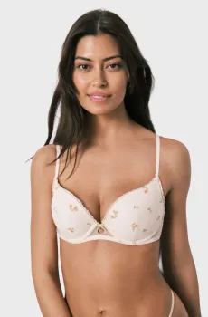 Женский белый бюстгальтер с узором Gorgeous Белый 70D womensecret 4023412