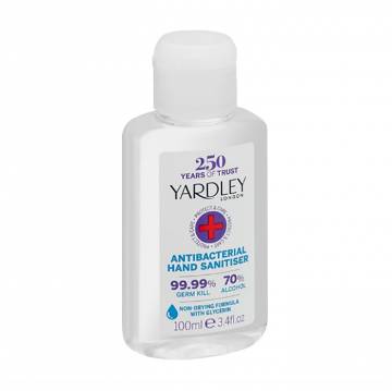 Санитайзер для рук Yardley London Antibacterial Hand Sanitiser антибактериальный (70% этилового спирта), 100 мл Санитайзер для рук Yardley London Antibacterial Hand Sanitiser антибактериальный (70% этилового спирта), 100 мл
