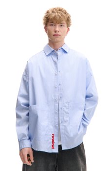 Cropp - Сорочка з кишенями - блідо-блакитний