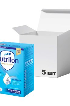 Детская сухая молочная смесь Nutrilon 1 Premium+, с рождения до 6 месяцев, 5*600 г