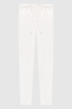 Белые брюки из хлопка