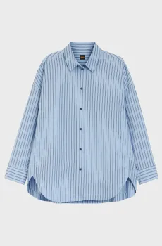 Женская голубая рубашка в полоску Голубой 36 BOSS 50559241;978