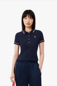Женское синее поло Синий 40 Lacoste DF9599GWI