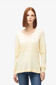 Женский бежевый свитер Бежевый 34 Lacoste AF000101S