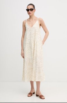 Платье с добавлением льна Dkny