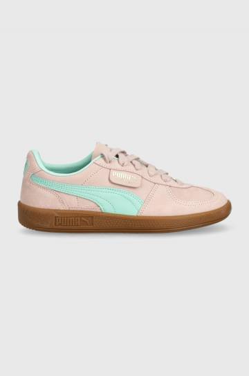 Замшевые кроссовки Puma Palermo Cobalt Glaze цвет розовый 396463