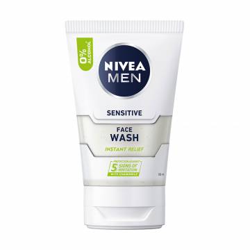 Мужской гель для умывания NIVEA MEN Мгновенное облегчение, для чувствительной кожи, 100 мл Мужской гель для умывания NIVEA MEN Мгновенное облегчение, для чувствительной кожи, 100 мл
