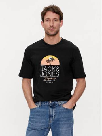 Jack&Jones Футболка Casey 12255238 Чорний Standard Fit Jack&Jones Футболка Casey 12255238 Чорний Standard Fit