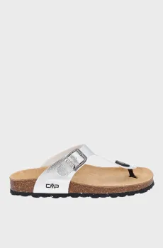 Женские серебристые вьетнамки Серебряный 41 CMP 3Q91036-U303