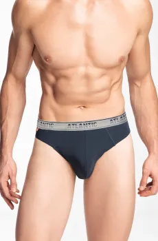 Мужские темно-серые брифы Серый M Atlantic MP-1562