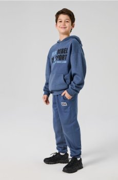 Штани вільного крою - mid blue